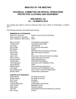 NFPA TECHNICAL COMMITTEE ON