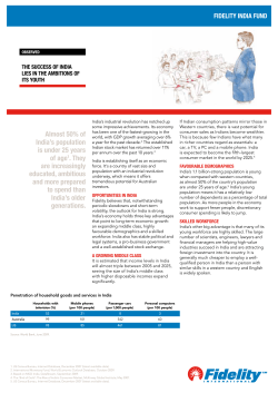 almost 50% of India`s population is under 25 years of age1