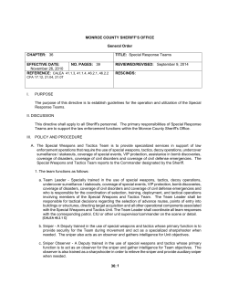 Chapter 36: Special Response Units