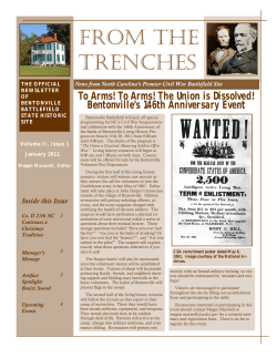 From the Trenches - NC Historic Sites