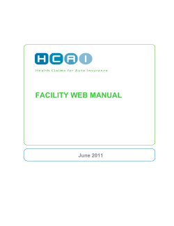 HCF Web User Manual - Chapter 9: Reason Codes Utilized by