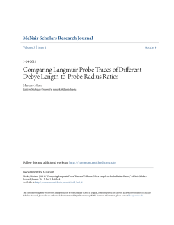 Comparing Langmuir Probe Traces of Different Debye Length
