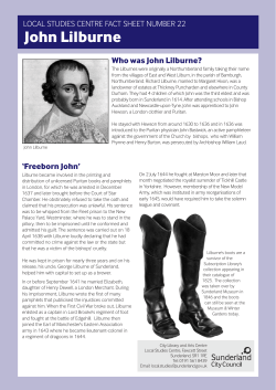 John Lilburne - Sunderland City Council