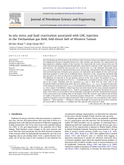 In-situ stress and fault reactivation associated with LNG injection in