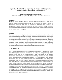 Improving Road Safety by Improving Air Suspended Heavy Vehicle