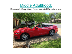 Middle Adulthood: Biosocial, Cognitive, Psychosocial Development