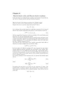Discrete fourier series and Discrete fourier transform