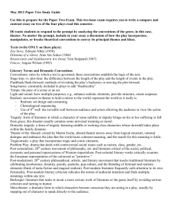 Paper Two Study Guide_2014 - Granada Hills Charter High