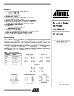AT24C512 - Atmel Corporation