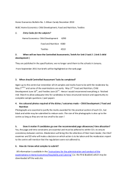FAQ`s Home Economics GCSE pdf
