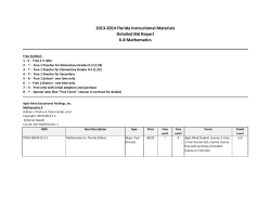 6-8 Mathematics Detail Bid Report