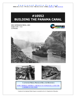 10552 building the panama canal - The Described and Captioned