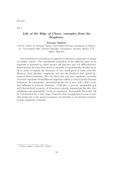 Life at the Edge of Chaos, examples from the kingdoms1