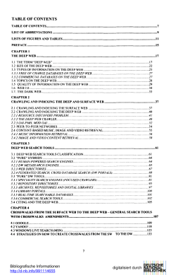 TABLE OF CONTENTS