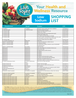 shopping list