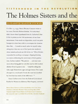 Sisterhood in the revolution : the Holmes sisters and the Socialist