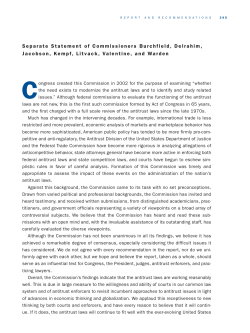 Separate Statements of Commissioners