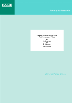 Survey of Outlet Mall Retailing