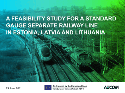 a feasibility study for a standard gauge separate railway line in