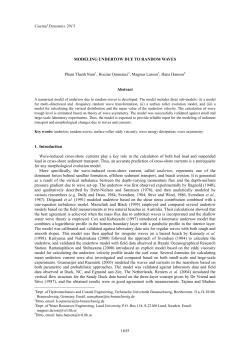 Coastal Dynamics 2013 1655 MODELING UNDERTOW DUE TO