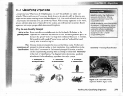 15..2 Classifying Organisms