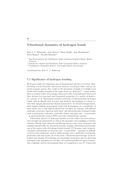 7 Vibrational dynamics of hydrogen bonds