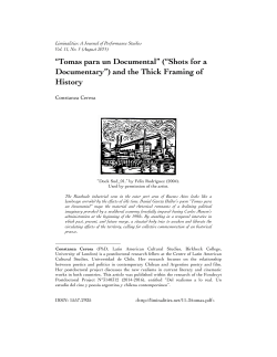 Tomas para un Documental