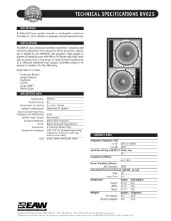 technical specifications bv625