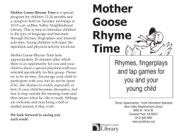Mother Goose Rhyme Time