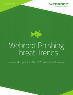Webroot Phishing Threat Trends