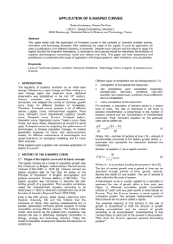 APPLICATION OF S-SHAPED CURVES M NM aN dt dN ) ( &minus; = 1 )( e