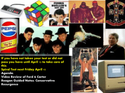 Unit 13: Conservative Resurgence 1980-1992