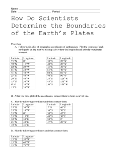 How Do Scientists Determine the Boundaries of the Earth`s Plates