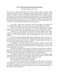Sir Tristram and the Fair Iseult