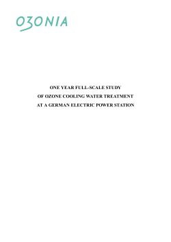 one year full-scale study of ozone cooling water treatment