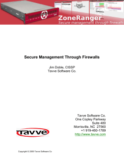 Secure Management Through Firewalls