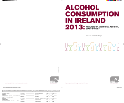 analysis of a national alcohol diary survey