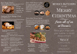 merry christmas - Bevan`s Butchers