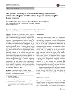 The possible meaning of fractional anisotropy measurement of the