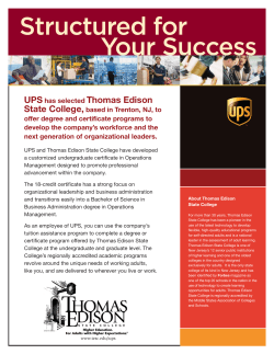 Structured for Your Success - Thomas Edison State University