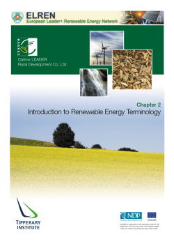 2 Introduction to Renewable Energy Terminology