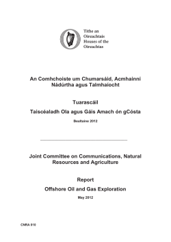 Report on Offshore Oil and Gas Exploration