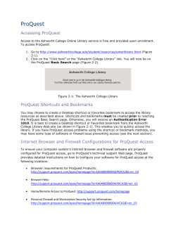 ProQuest - Ashworth College