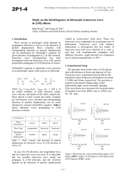 Study on the birefringence of ultrasonic transverse wave in [110