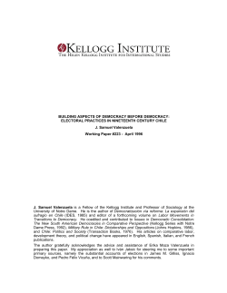 Building Aspects of Democracy before Democracy