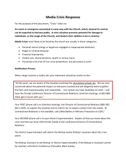 Media crisis guidelines