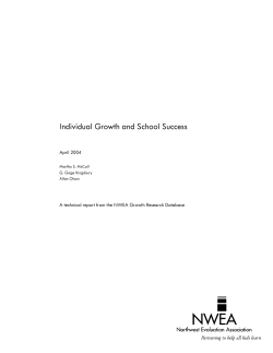 Individual Growth and School Success
