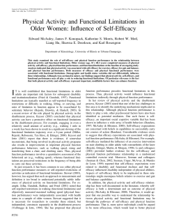 Physical Activity and Functional Limitations in Older Women
