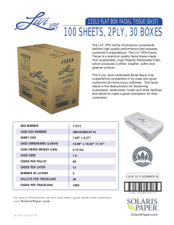 Livi&reg; VPG 11513 Flat Box Facial Tissue