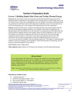 Lesson 1 - National Nanotechnology Infrastructure Network